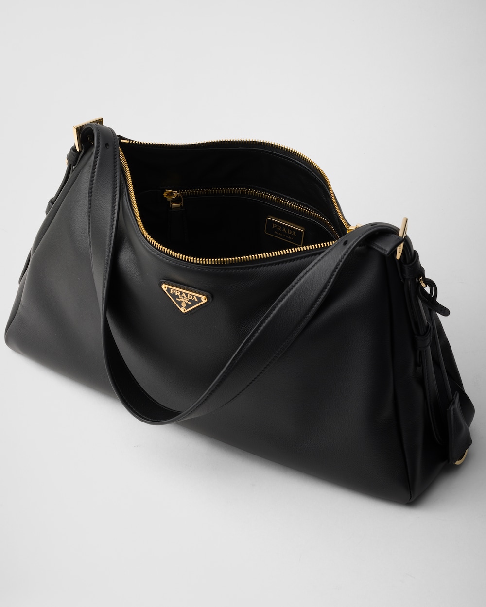 Prada Aimée Large Leather Shoulder Bag - Image 7